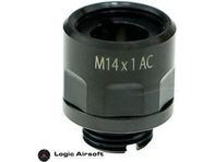 CowCow A01 Stainless Steel Silencer Adapter (11mm to 14mm) - Logic Airsoft