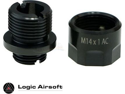 CowCow A01 Stainless Steel Silencer Adapter (11mm to 14mm) - Logic Airsoft