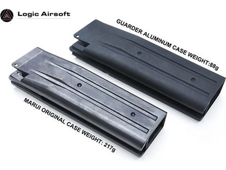 Guarder Aluminum Magazine Case for Marui Hi-Capa (Aluminum, No Marking) - Logic Airsoft