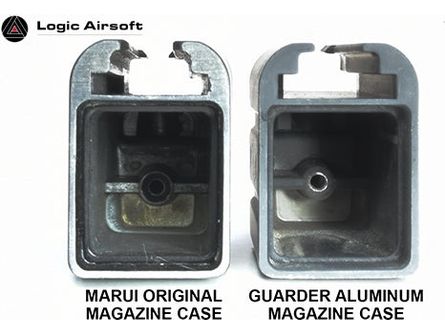 Guarder Aluminum Magazine Case for Marui Hi-Capa (Aluminum, No Marking) - Logic Airsoft