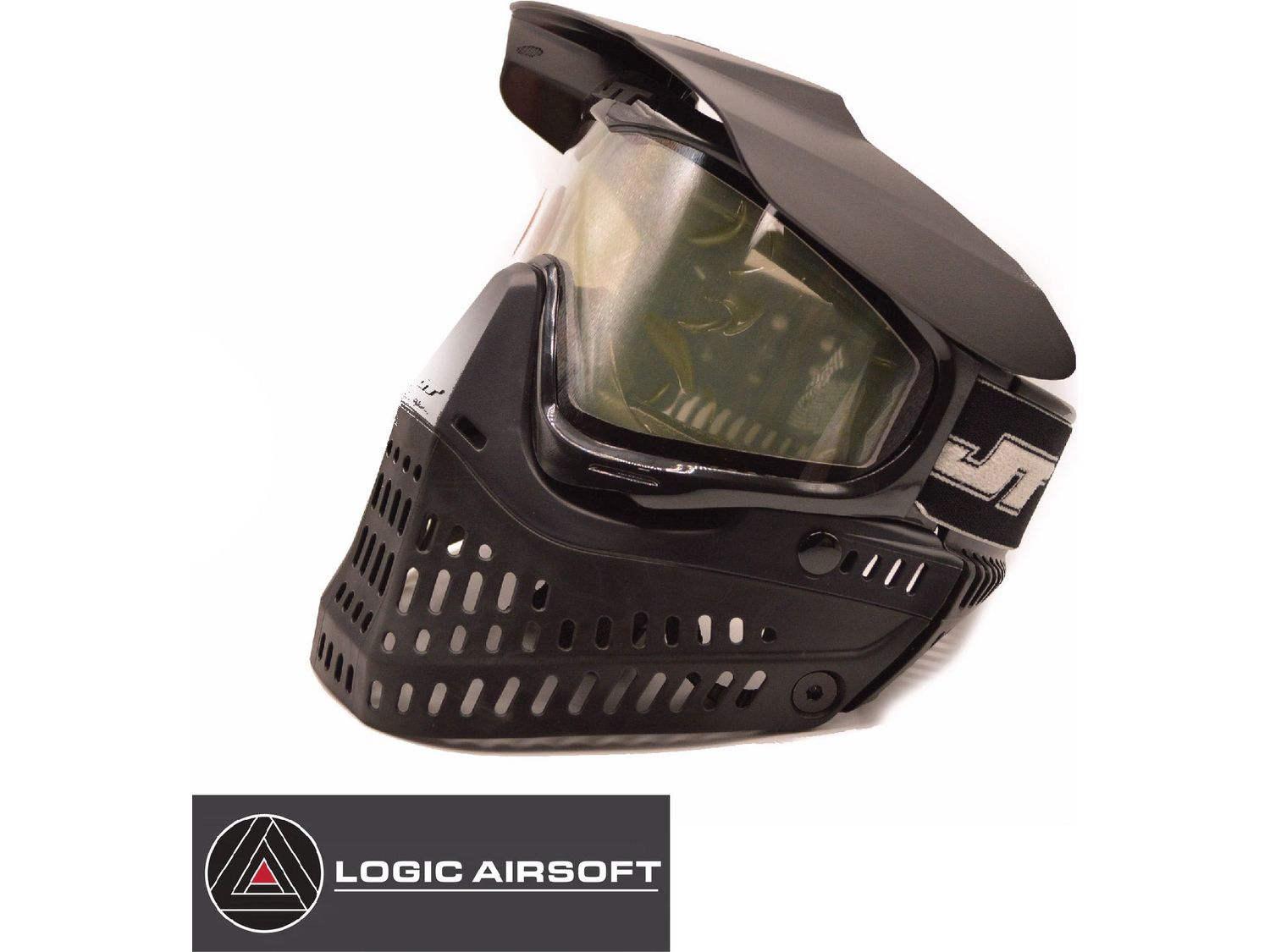 JT Paintball Proflex Thermal Full Seal Mask (Black / Clear) - Logic Airsoft