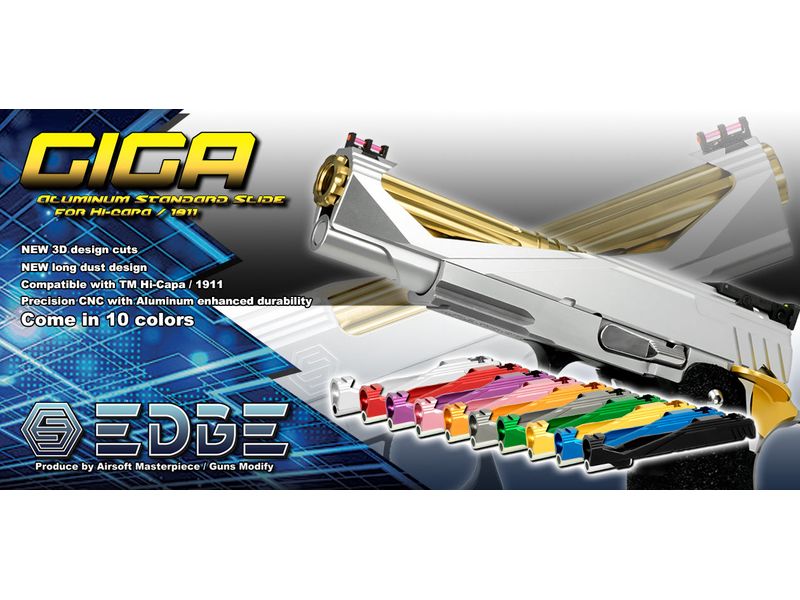 EDGE Custom “GIGA” Aluminum Standard Slide for Hi-CAPA/1911 - Logic Airsoft