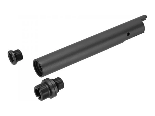 Nine Ball "2 Way" Non-Recoiling Outer Barrel for Tokyo Marui Hi-Capa 5.1 (Black) - Logic Airsoft