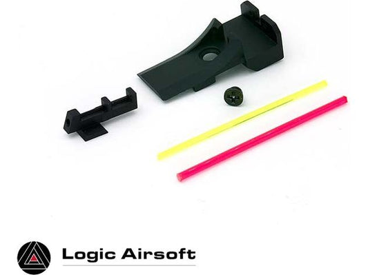 AIP Aluminum Front and Rear Sight (Fiber) For 5.1 - Logic Airsoft