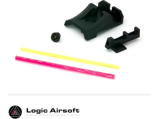 AIP Aluminum Front and Rear Sight (Fiber) for TM 4.3 - Logic Airsoft