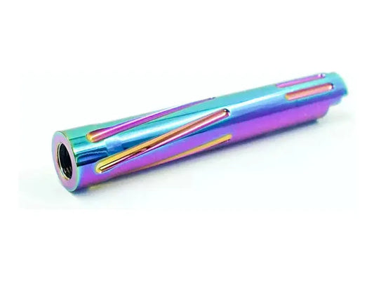 Unisoft Threaded Twisted Outer Barrel Solid for Hi-Capa 4.3 (Rainbow) - Logic Airsoft