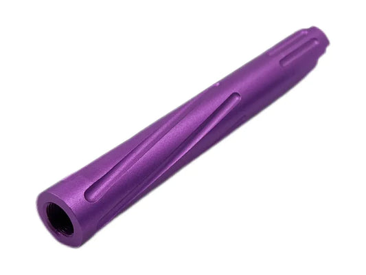 Unisoft Threaded Twisted Outer Barrel Solid for Hi-Capa 5.1 (Purple) - Logic Airsoft