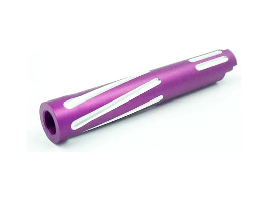 Unisoft Threaded Twisted Outer Barrel Two-Tone for Hi-Capa 4.3 (Purple) - Logic Airsoft