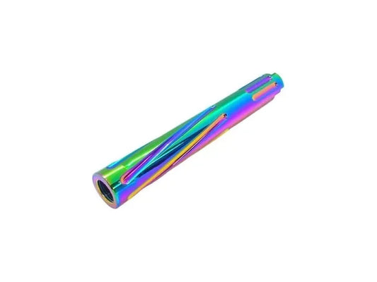 Unisoft Threaded Twisted Outer Barrel Solid for Hi-Capa 5.1 (Rainbow) - Logic Airsoft