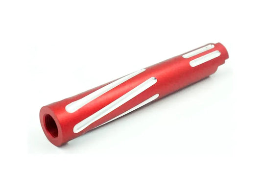 Unisoft Threaded Twisted Outer Barrel Two-Tone for Hi-Capa 4.3 (Red) - Logic Airsoft